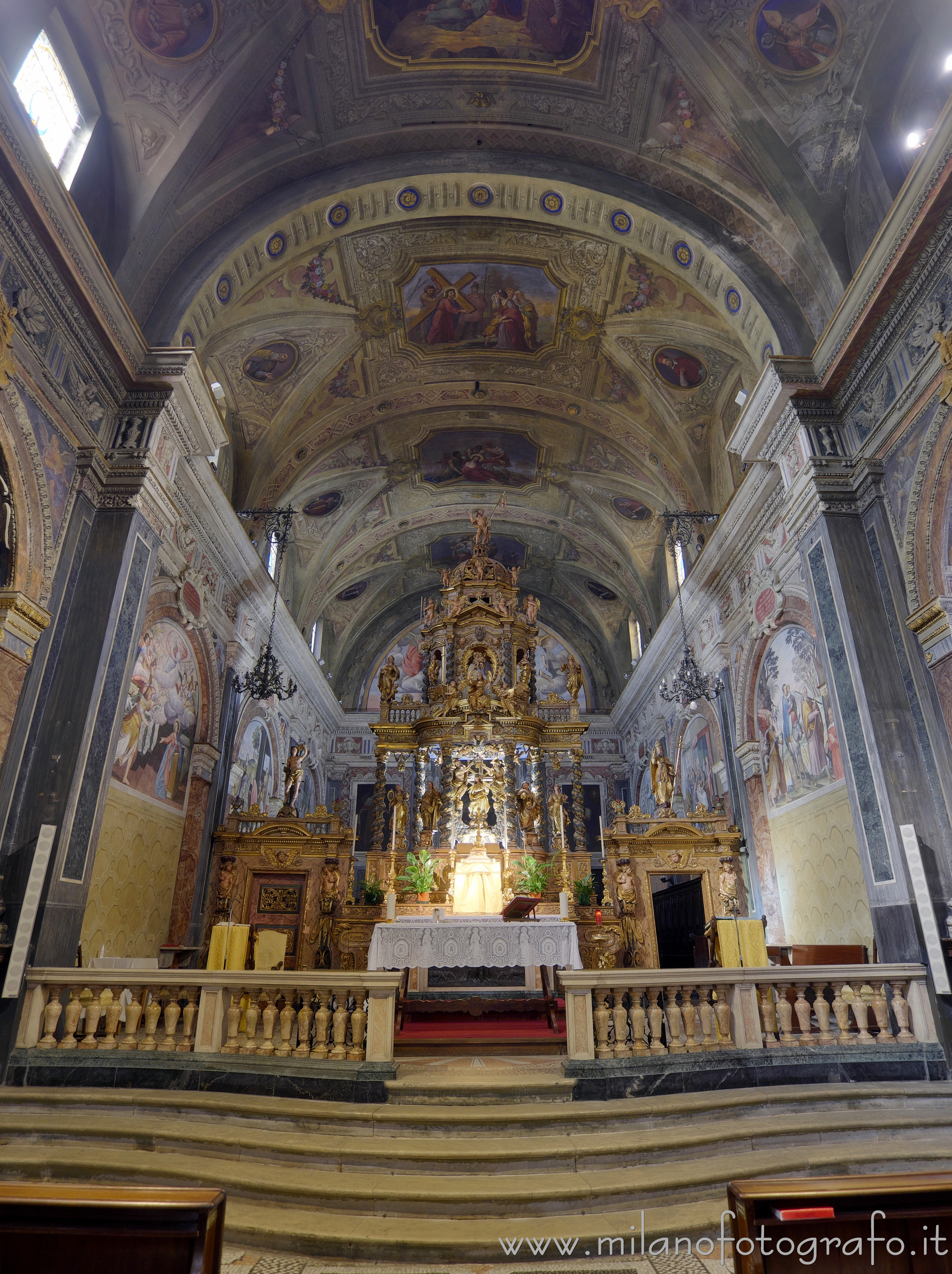 Biella (Italy) - Presbytery and choir of the Church of the Holy Trinity